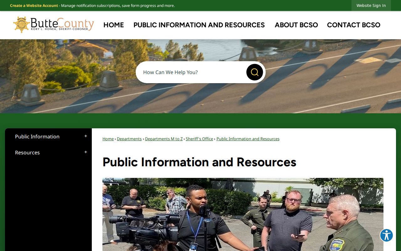Butte County arrest search public information resources