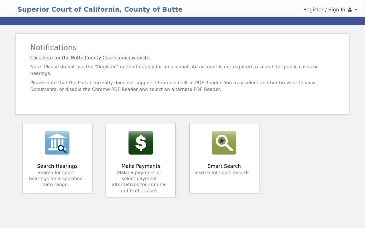 Butte County Tyler public case portal